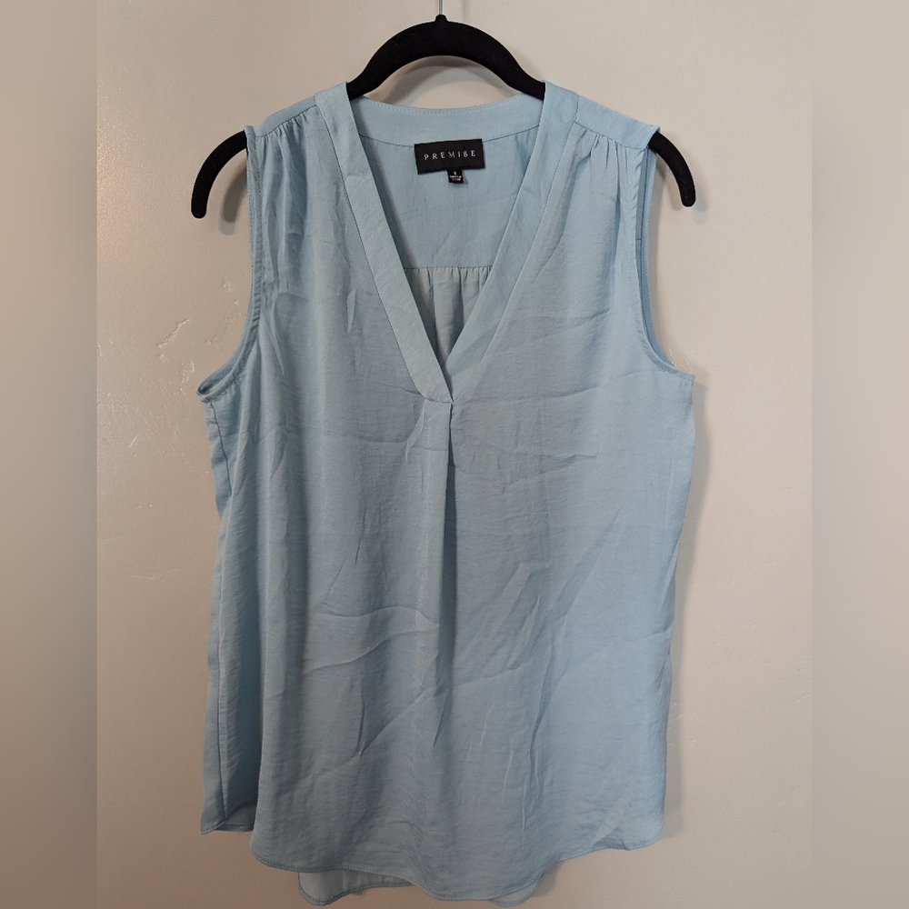 Light blue blouse